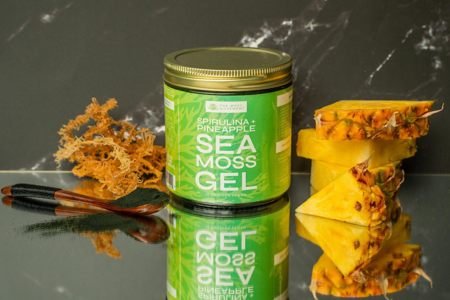Organic Spirulina & Pineapple Sea Moss Gel Infusion
