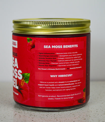 Organic Hibiscus & Key Lime Sea Moss Gel Infusion