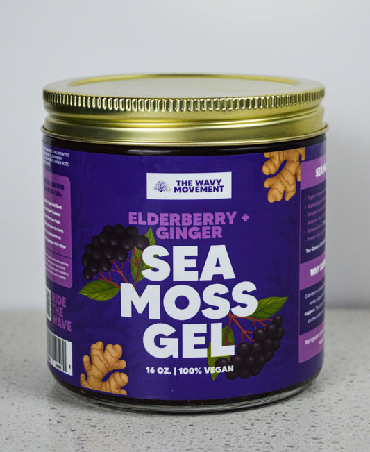 Organic Elderberry & Ginger Sea Moss Gel Infusion
