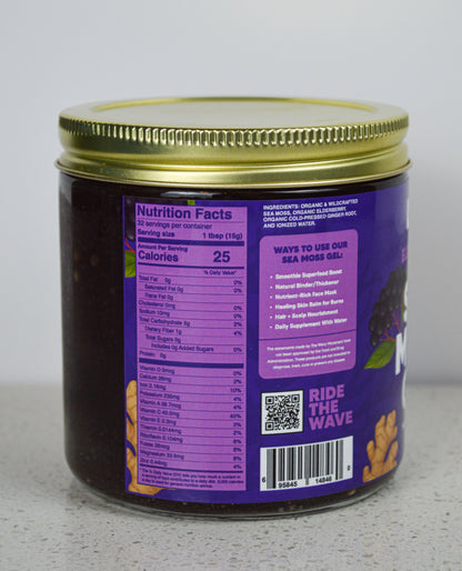 Organic Elderberry & Ginger Sea Moss Gel Infusion