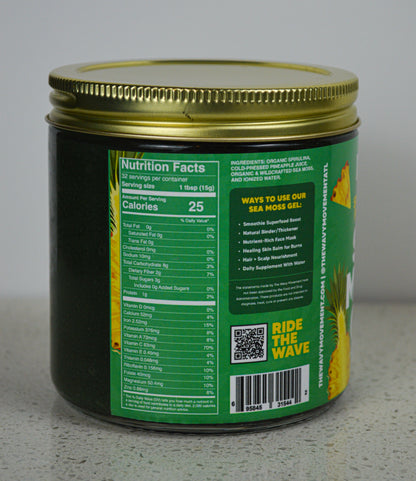 Organic Spirulina & Pineapple Sea Moss Gel Infusion